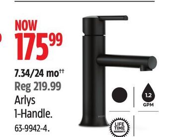 Canadian Tire Moen arlys 1-handle offer