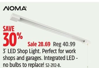 Canadian Tire Noma 3´ led shop light offer