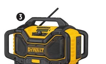 Canadian Tire Dewalt 20v max jobsite bluetooth radio/charger, dcr025 offer