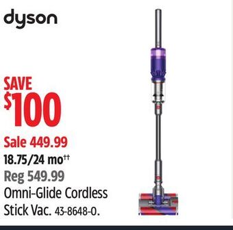 Canadian Tire Dyson omni-glide cordless stick vac offer