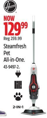 Canadian Tire Hoover steamfresh pet all-in-one offer