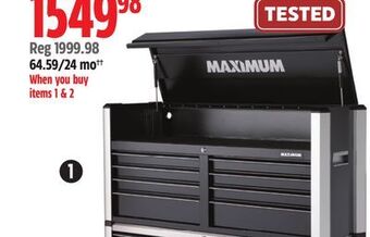 Canadian Tire Maximum 57" 8-drawer chest offer