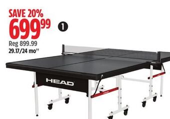Canadian Tire Head apex table tennis table,25mm. offer