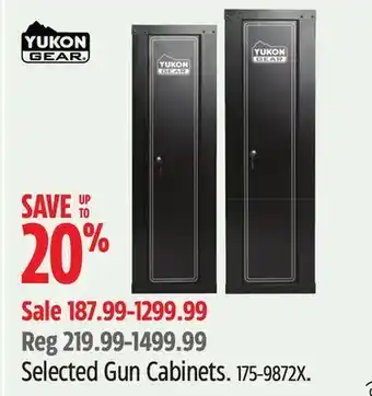 Canadian Tire Yukon selected gun cabinets offer