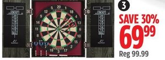 Canadian Tire Eastpoint sonoma bristle dartboard & cabinet set offer