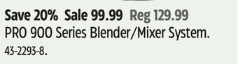 Canadian Tire Nutribullet pro 900 series blender/mixer system offer