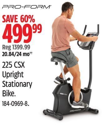 proform 225 csx upright bike reviews