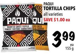 Farm Boy Paqui tortilla chips offer