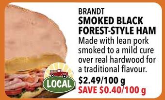 Farm Boy Brandt smoked black forest-style ham offer