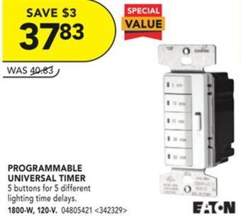 RONA Eaton programmable universal timer offer