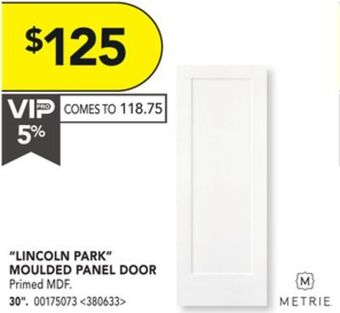 RONA Masonite "lincoln park" moulded panel door 30" offer