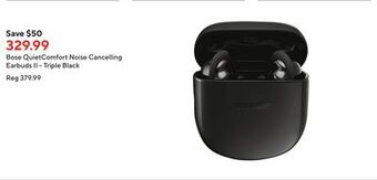 Staples Bose quietcomfort noise cancelling earbuds ii - triple black offer