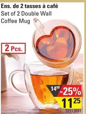 Sushi Shop Set of 2 double wall coffee mug offer