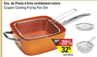 Sushi Shop Copper coating frying pan set offer