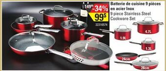 Sushi Shop 9 piece stainless steel cookware set offer