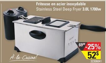 Sushi Shop Stainless steel deep fryer 3.0l 1700w offer