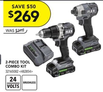 Lowe's Flex 2-piece tool combo kit offer