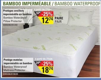 Hart Bamboo waterproof pillow protector offer