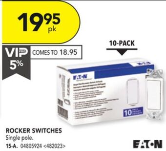 Lowe's Eaton 10-pack rocker switches offer