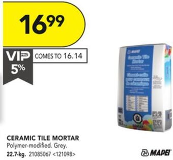 Lowe's Mapei ceramic tile mortar offer