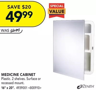 RONA Medicine cabinet offer