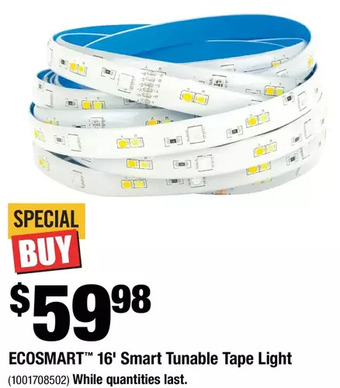 Home Depot Ecosmart 16' smart tunable tape light offer