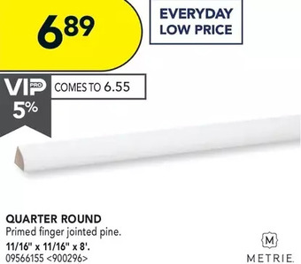 RONA Metrie quarter round offer