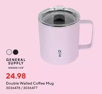 Staples General supply double walled coffee mug offer
