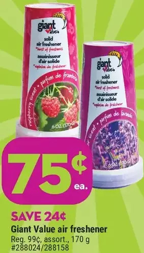 Giant Tiger Giant value air freshener offer