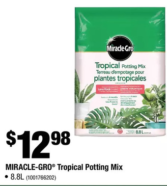 Home Depot Miracle-gro tropical potting mix offer