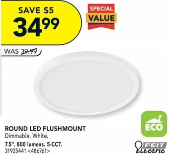 RONA Feit electric round led flushmount offer
