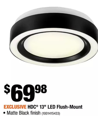 Home Depot Hdc 13" led flush-mount offer