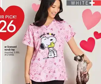 Giant Tiger Licensed scrub top offer