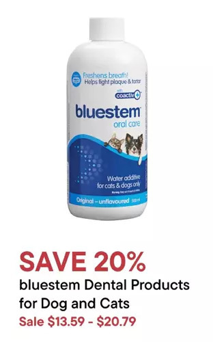 Petvalu Bluestem dental products for dog and cats offer