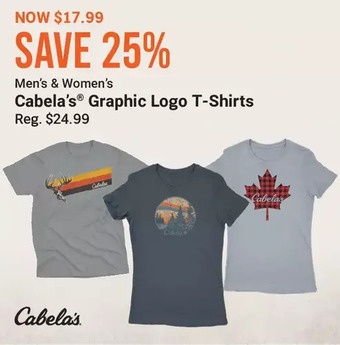 Cabela's Cabela's graphic logo t-shirts offer
