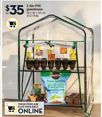 Giant Tiger 2-tier pvc greenhouse offer