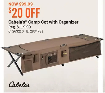 Cabela's Cabela's camp cot with organizer offer