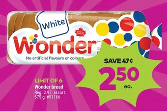 Giant Tiger Wonder bread offer