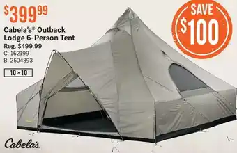 Cabela's Cabela's outback lodge 6-person tent offer