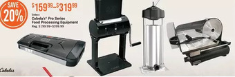 Cabela's Cabela's pro series food processing equipment offer