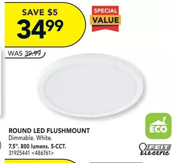 Lowe's Round led flushmount offer