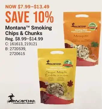 Cabela's Montana smoking chips & chunks offer