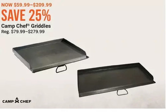 Cabela's Camp chef griddles offer