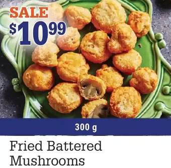 M & M Food Market Fried battered mushrooms offer