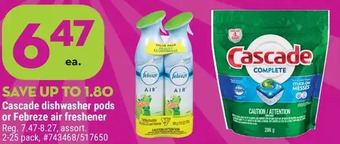 Giant Tiger Cascade dishwasher pods offer