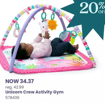 Babies 'R' Us Bright starts unicorn crew activity gym offer