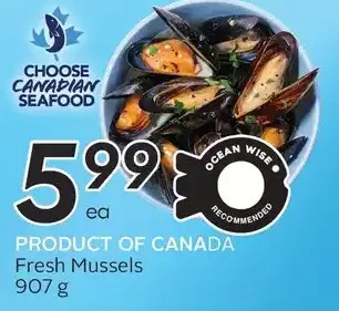 Sobeys Fresh mussels offer
