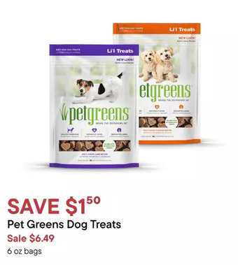 Petvalu Pet greens dog treats offer