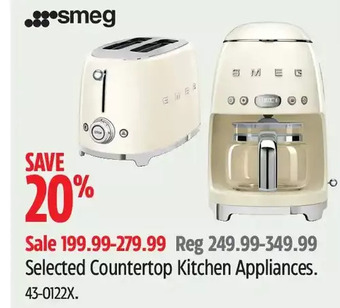 Canadian Tire Smeg countertop kitchen appliances offer