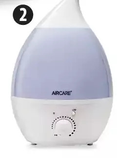 Canadian Tire Aircare aurora ultrasonic humidifier with essential oil diffuser offer